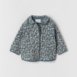 Zara baby girl’s quilted overshirt/jacket